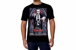 Dracula Bela Lugosi Filmplakat Herren T-Shirt Schwarze Baumwolle Grafik Tee Shirt (as3, Alpha, 3X_l, Regular, Regular, 3XL) von Wild Star Hearts