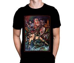 Evil Dead Herren-T-Shirt, Gothic, Horror, Halloween, lässig, schwarze Baumwolle, Grafik-T-Shirt, Schwarz , M von Wild Star Hearts