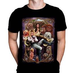 It's Only Forever Labyrinth Herren T-Shirt Gothic Horror Print, Schwarzes Baumwoll-T-Shirt, Movie Poster Tee von Wild Star Hearts