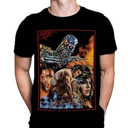 TER-minator Debüt Herren T-Shirt Sci-Fi Halloween Fashion Rick Melton Filmposter T-Shirt, Schwarz, XL von Wild Star Hearts