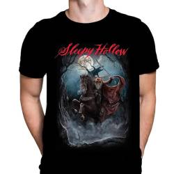 WSH - Sleepy Hollow - Burton Ghost Horror Thriller Spooky Johnny Depp Halloween Fan Merchandise Herren Schwarz T-Shirt, Schwarz, L von Wild Star Hearts