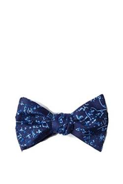 Herren-Fliege, Mikrofaser, Mathematikgleichungen, Schmetterling, Blau, Marineblau, 2.25'' x 3.5'' von Wild Ties