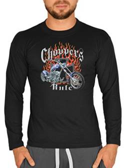 Biker Hemd - Gothic - Choppers Rule - Langarm-Shirt für echte Kerle von WildSide