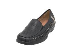 Wildora® Damen Casual Slip-on Loafer Bequeme Flache Schuhe im Mokassin Stil (Schwarz-Grau, 40) von Wildora