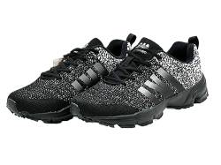 Wildora® Damen Herren Laufschuhe Sportschuhe Sneaker Freizeit Outdoor Schuhe inkl. Übergröße(Schwarz-Grau,39) von Wildora