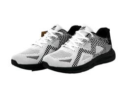 Wildora® Herren Sneaker Sportschuhe Laufschuhe Turnschuhe Runners (Weiß-Schwarz,43) von Wildora