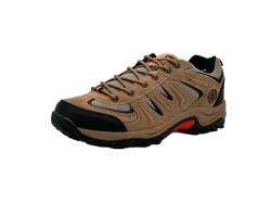 Wildora® Herren Wanderschuhe atmungsaktive Trekkingschuhe rutschfeste Outdoor Schuhe (Hellbraun-Orange,44) von Wildora
