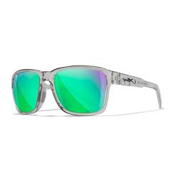 Wiley X │ WX Trek | Sonnenbrille Herren | Grün Spiegel Gläser | Sonnenbrille Herren Polarisiert | 100% UVA/UVB-Schutz | Ideal bei Outdoor-Aktivitäten | Sport Fischen Wandern Skiing von Wiley X