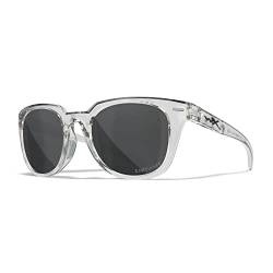 Wiley X | WX Ultra | Sonnenbrille Damen | Grau Gläser/Glänzend Transparent Hellgrau Gestell │ Sonnenbrille Damen Polarisiert │ Sport Outdoor Fahrradbrille | 100% UV-Schutz von Wiley X