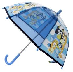 Bluey Kinder-Regenschirm mit Figur, blau von William Lamb