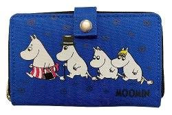 William Lamb Moomins Blue Field Geldbörse, blau, M, Retro von William Lamb