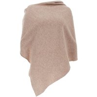 William Lockie Strickponcho SP-Shawl-Plain Damenponcho mit Rollsaum ca. 70 cm X 65 cm von William Lockie