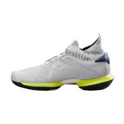 WILSON Herren Men's KAOS Rapide SFT Tennis Shoe Sneaker, Perlblau/Schwarz/Sicherheitsgelb, 45 EU von Wilson
