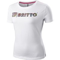 Wilson Britto Logo T-Shirt Damen in weiß, Größe: S von Wilson