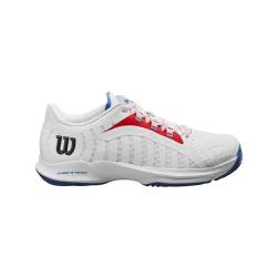 Wilson Damen Hurakn Pro Tennisschuh, White Red Deja Vu Blau, 36 EU von Wilson