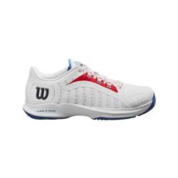 Wilson Damen Hurakn Pro Tennisschuh, White Red Deja Vu Blau, 42 EU von Wilson