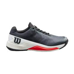 Wilson Herren Rush Pro 4 Tennisschuh, Black/White/Poppy Red, 46 2/3 EU von Wilson