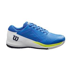 Wilson Herren Rush Pro Ace Clay Sneaker, Lapis Blue/White/Safety Yellow, 46 2/3 EU von Wilson