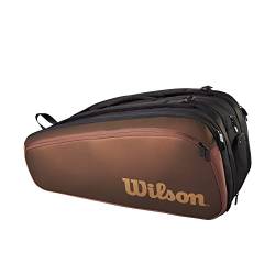 Wilson Pro Staff V14 Super Tour Tennisschlägertasche, Braun, für bis zu 15 Schläger von Wilson