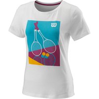 Wilson Racket Duo Tech T-Shirt Damen in weiß, Größe: XL von Wilson