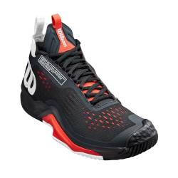 Wilson Rush Pro Tour Mid Herren-Tennisschuhe, Schwarz/Weiß/Mohnrot, 42 EU von Wilson