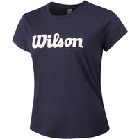 Wilson Script Tech T-Shirt Damen in blau, Größe: S von Wilson