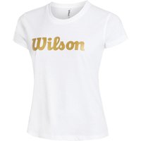 Wilson Script Tech T-Shirt Damen in weiß, Größe: XL von Wilson