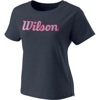 Wilson Sript Eco T-Shirt Damen in blau von Wilson