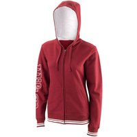 Wilson Team II Sweatjacke Damen in dunkelrot, Größe: S von Wilson