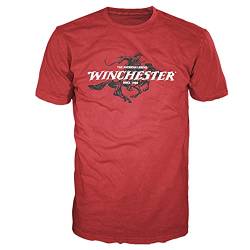 Winchester Official Legend Rider Herren-T-Shirt, kurzärmelig, Rot von Winchester