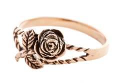 Windalf Bohemian Damen Ring IONA 10 mm Edler Rosen Schmuck Vintage Bronze (Bronze, 56 (18)) von Windalf