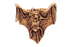 Windalf Epic Fledermaus Ring TARYN 22 mm Gothic-Schmuck Vintage Bronze (Bronze, 58 (18.5)) von Windalf