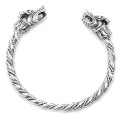 Windalf Massiver Wikinger-Armreif PARAGON Ø 6.5 cm Vikings-Freundschaft Armschmuck Mediaval 925 Sterlingsilber von Windalf