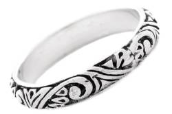 Windalf Schmaler Mittelalter Ring TARA h: 0.4 cm Hochwertiges Silber (Silber, 44 (14.0)) von Windalf