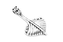 Windalf Vikings Schmuck Anhänger STIRON 3.6 cm Wikinger Drachenschiff Vintage 925 Sterlingsilber von Windalf