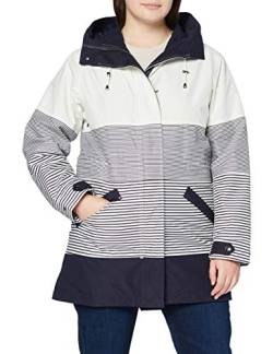 Windfield / Danwear Damen Rainwear Jacke, Blau (08 Navy Strib), 48 von Windfield / Danwear