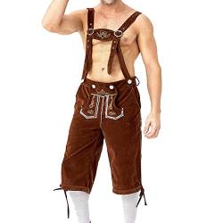 Windsfinr Trachtenlederhose Herren Knielange Lederhose Oktoberfest Tracht Hose Trachtenlederhose von Windsfinr