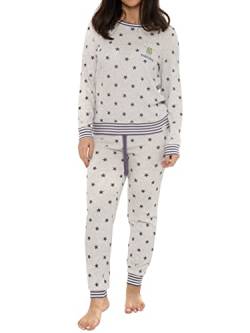 Wingwalker Damen Disney Star Wars Pyjamas Frauen Die Mandalorian Waffel PJs Grau X-Large von Wingwalker