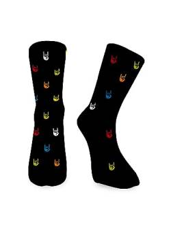 Winkee Rocks - Rock Hand Socken | Cool Socks in Größe 36-40 (L/XL) | Lustige Socken für Männer & Frauen | Socks mit Motiv | Ideale Weihnachtsgeschenke | Halloween, Karneval, Fasching, Partys von Winkee Rocks