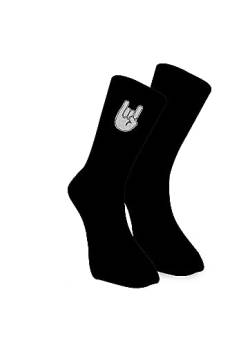 Winkee Rocks - Rockstar Socken | Cool Socks in Größe 41-45 (XL/XXL) | Lustige Socken für Männer & Frauen | Socks mit Motiv | Ideale Weihnachtsgeschenke | Halloween, Karneval, Fasching, Partys von Winkee Rocks