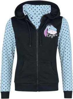 Winnie the Pooh Eyeore Frauen Kapuzenjacke schwarz/blau S von Winnie the Pooh