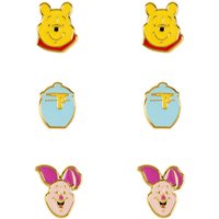Winnie The Pooh - Disney Ohrstecker-Set - Winnie und Ferkel - für Damen - goldfarben  - Lizenzierter Fanartikel von Winnie the pooh