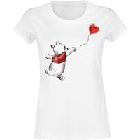 Winnie The Pooh - Disney T-Shirt - Heart - S bis XXL - für Damen - Größe M - weiß  - Lizenzierter Fanartikel von Winnie the pooh