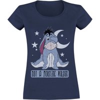 Winnie The Pooh - Disney T-Shirt - Not A Morning Person - S bis XXL - für Damen - Größe M - navy  - Lizenzierter Fanartikel von Winnie the pooh