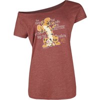 Winnie The Pooh - Disney T-Shirt - Tigger - Different - S bis 5XL - für Damen - Größe 3XL - rot meliert  - Lizenzierter Fanartikel von Winnie the pooh