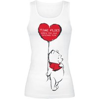 Winnie The Pooh - Disney Top - Time Flies - S bis XXL - für Damen - Größe M - weiß  - Lizenzierter Fanartikel von Winnie the pooh