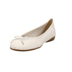 Wirth Damen Gambi Weißer Glattleder Ballerina Größe 39 EU Weiß (Branco Weiß) von Wirth