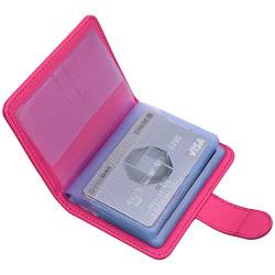 Wisdompro Kreditkartenetui RFID Schutz, Kartenetui für 20 Karten und 7 Speicherkarte/Münzen (Heißes Rosa) von Wisdompro