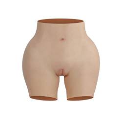 Wisfancy Vollsilikon-Höschen, Silikon Gepolstertes Höschen Offenes Schritt Silikon Höschen Realistischer Butt Lifter Silikonhose für Cosplay Transgender Crossdresser (6.8kg) von Wisfancy