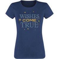 Wish - Disney T-Shirt - Wishes Come True - S bis XXL - für Damen - Größe L - navy  - Lizenzierter Fanartikel von Wish